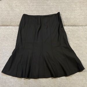100% Wool Ann Taylor Black Suit Skirt Size 12